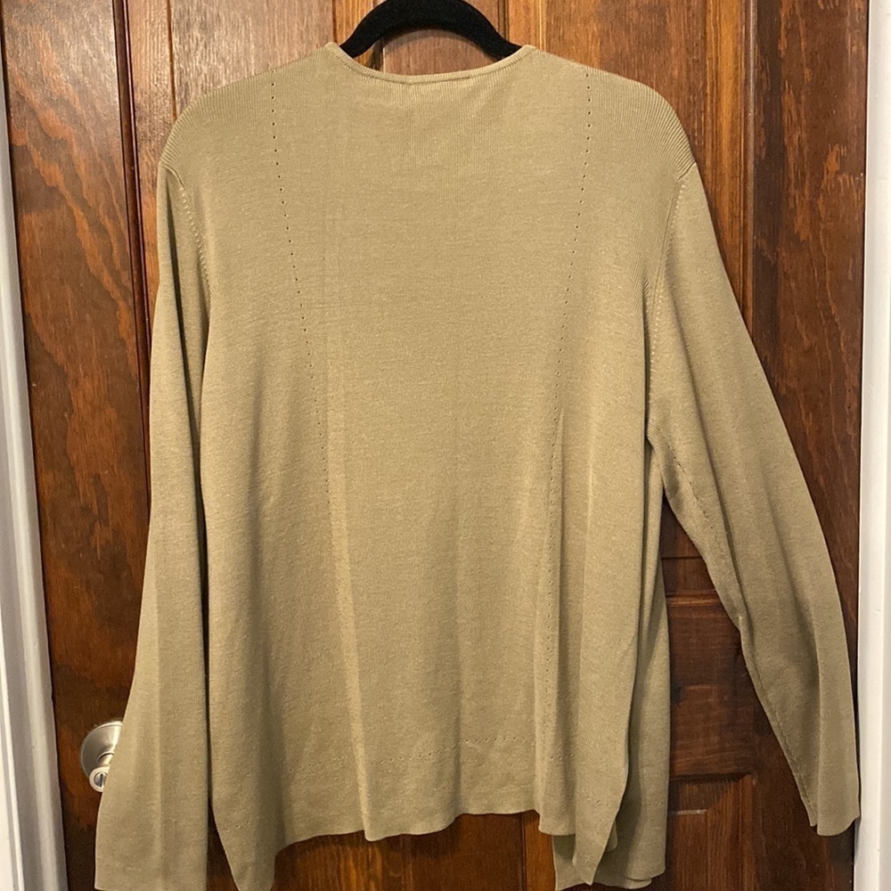 Vintage Field Manor Open Front Silk Cardigan Size L - Picture 5 of 6